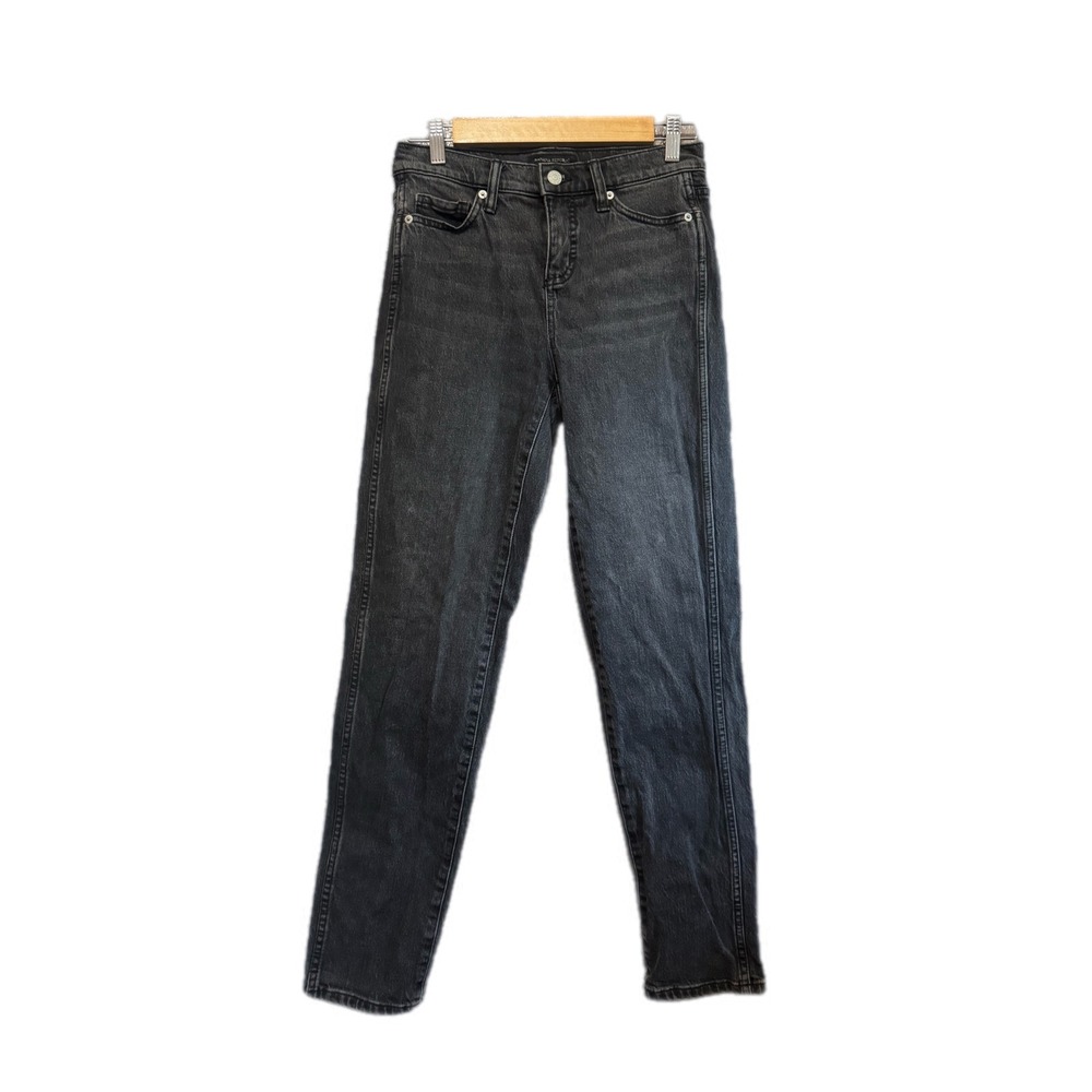 Banana Republic Slouch Jean Womens 24/00 Tall Black Excellent High Rise Denim